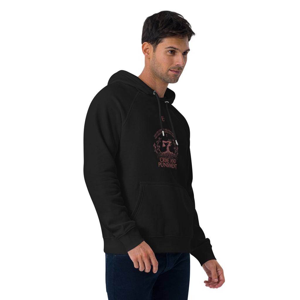 Dostoevsky Crime and Punishment eco hoodie — Earthwear Studio, view 9