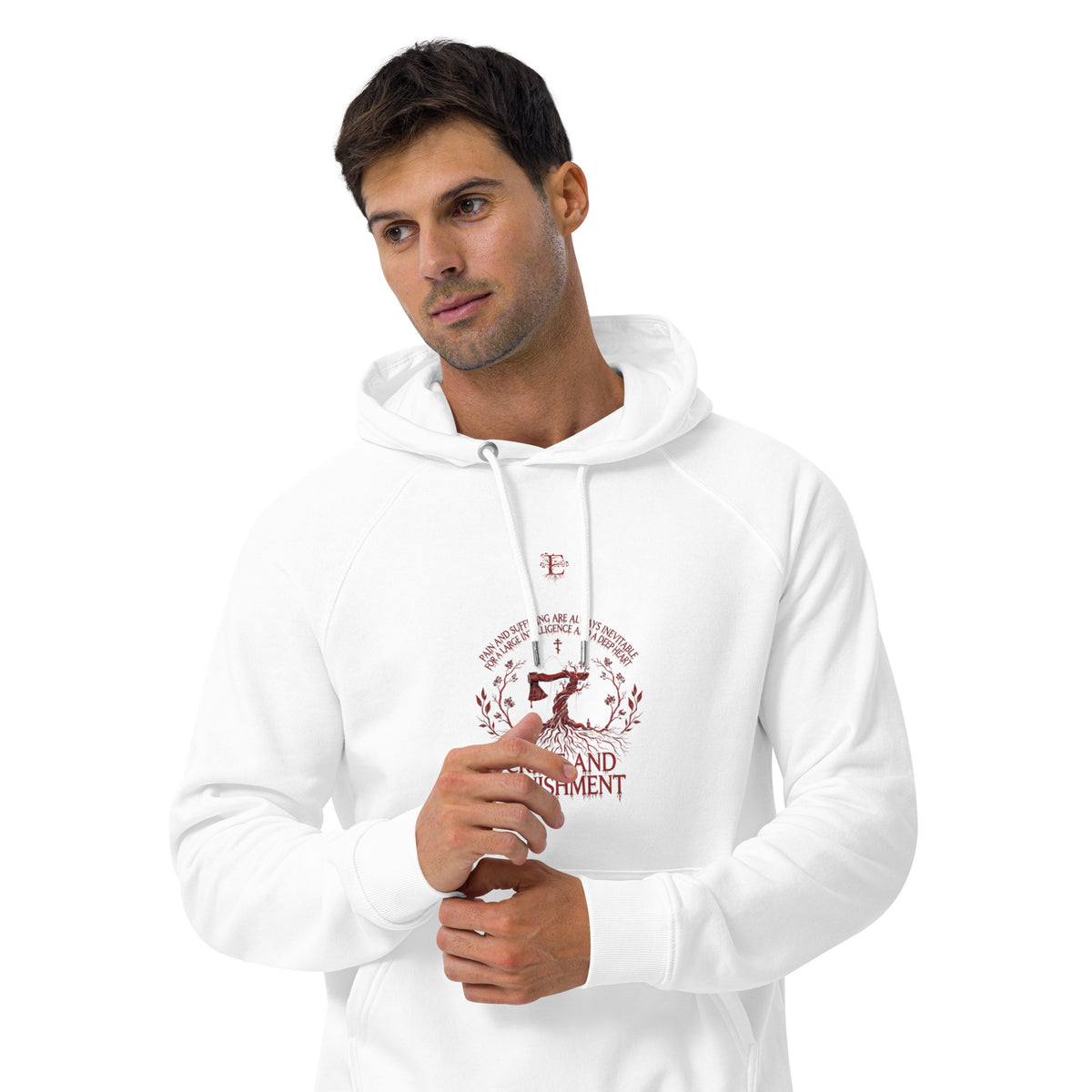 Dostoevsky Crime and Punishment eco hoodie — Earthwear Studio, view 12