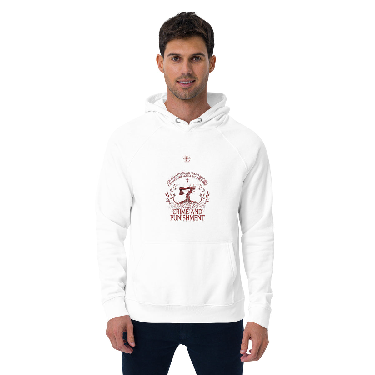 Dostoevsky Crime and Punishment eco hoodie — Earthwear Studio, view 10