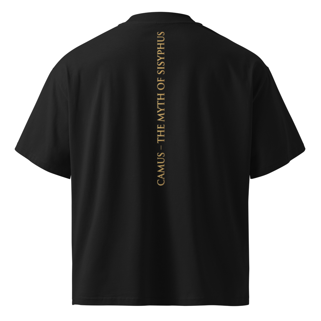 Camus Sisyphus oversized tee, side view