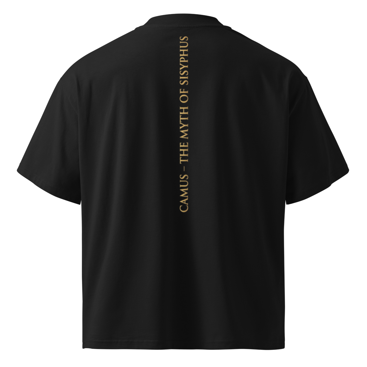 Camus Sisyphus oversized tee, side view