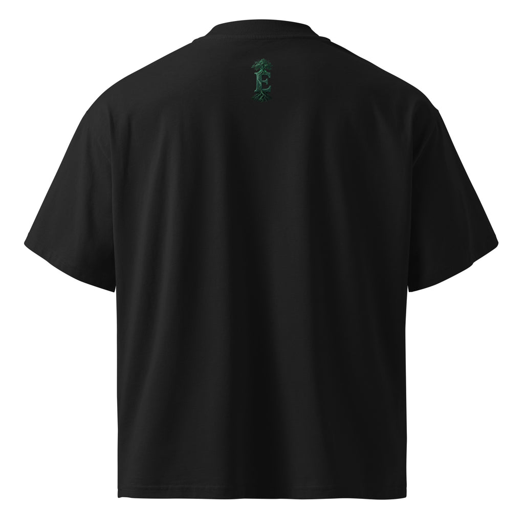 Murakami Kafka on the Shore tee, Black, back view — Earthwear Studio