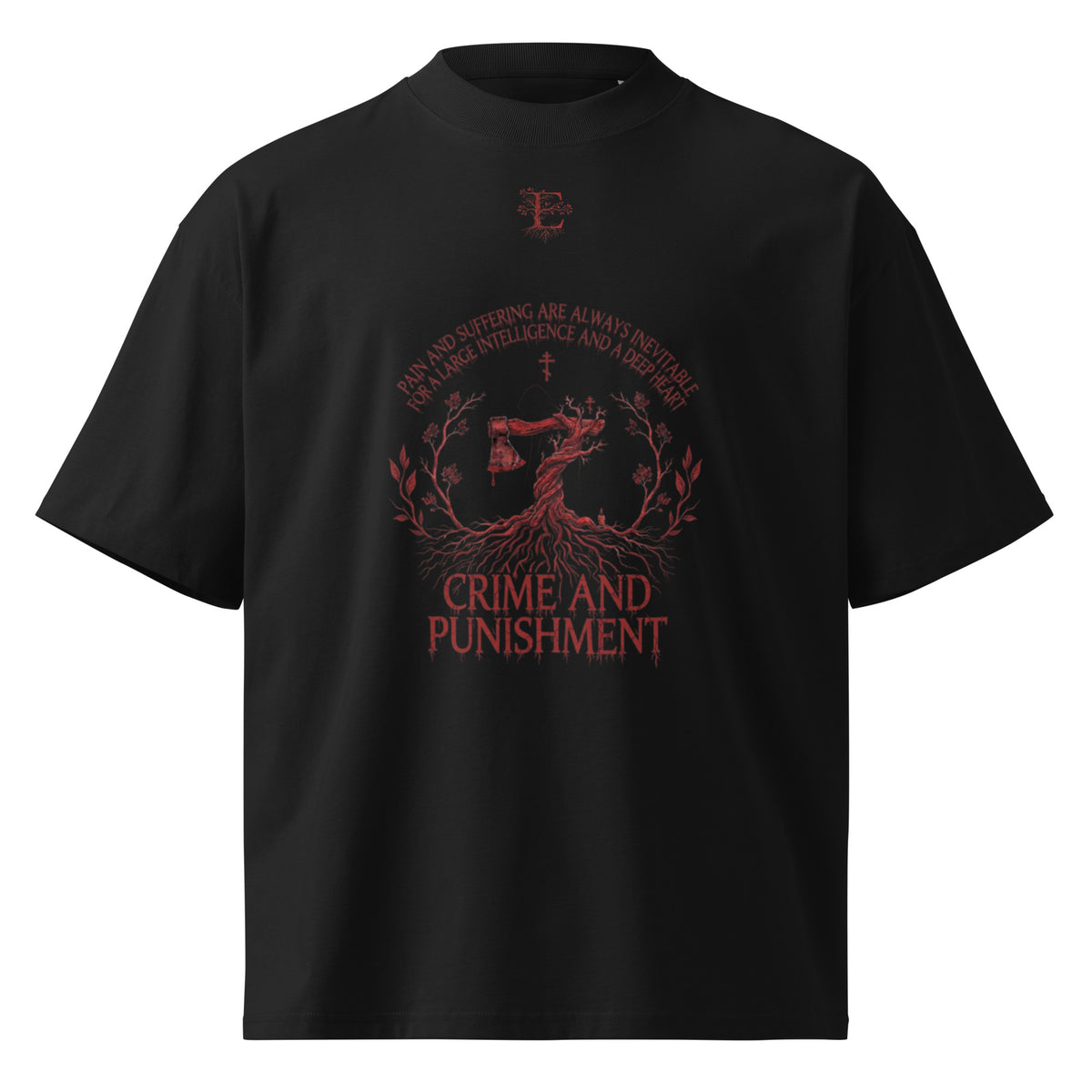 Dostoevsky Crime and Punishment oversized t-shirt — Earthwear Studio, view 3