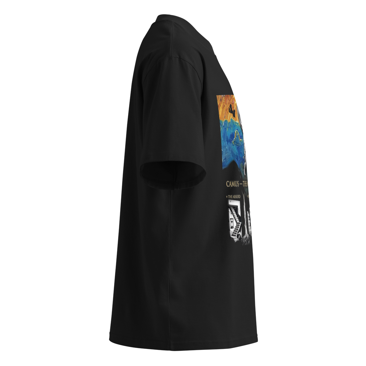 Albert Camus Myth of Sisyphus oversized t-shirt — Earthwear Studio, view 7