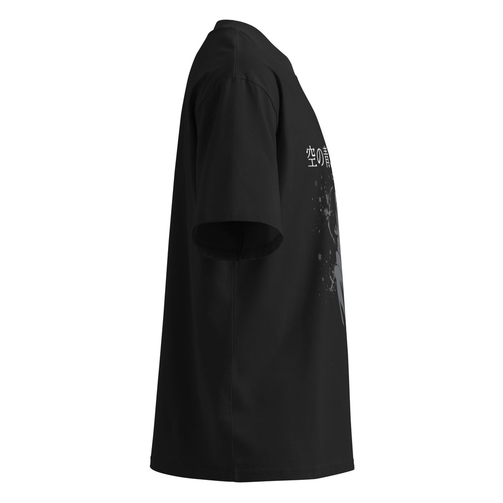 Hiromi Kawakami tee, Black, right side — Earthwear Studio