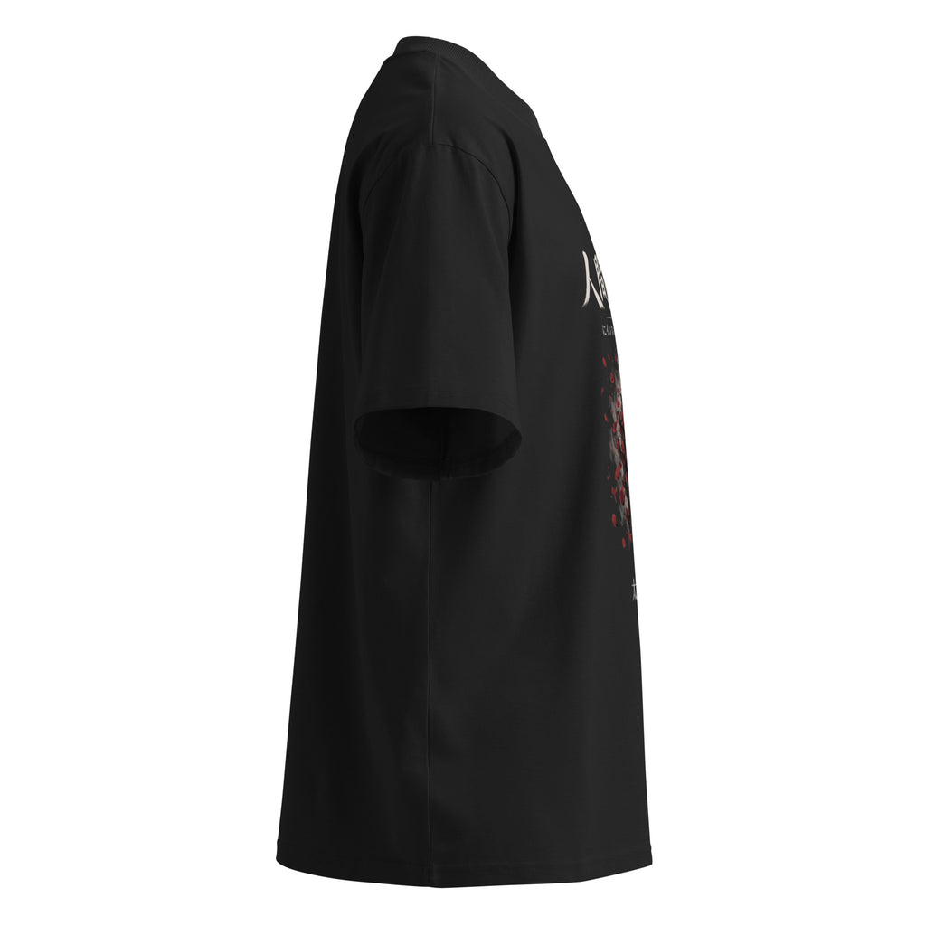 Dazai No Longer Human tee, Black, right side — Earthwear Studio