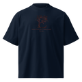 "I Am a Sick Man" oversized organic t-shirt by Earthwear Studio, Dostoevsky Notes from Underground design, front view