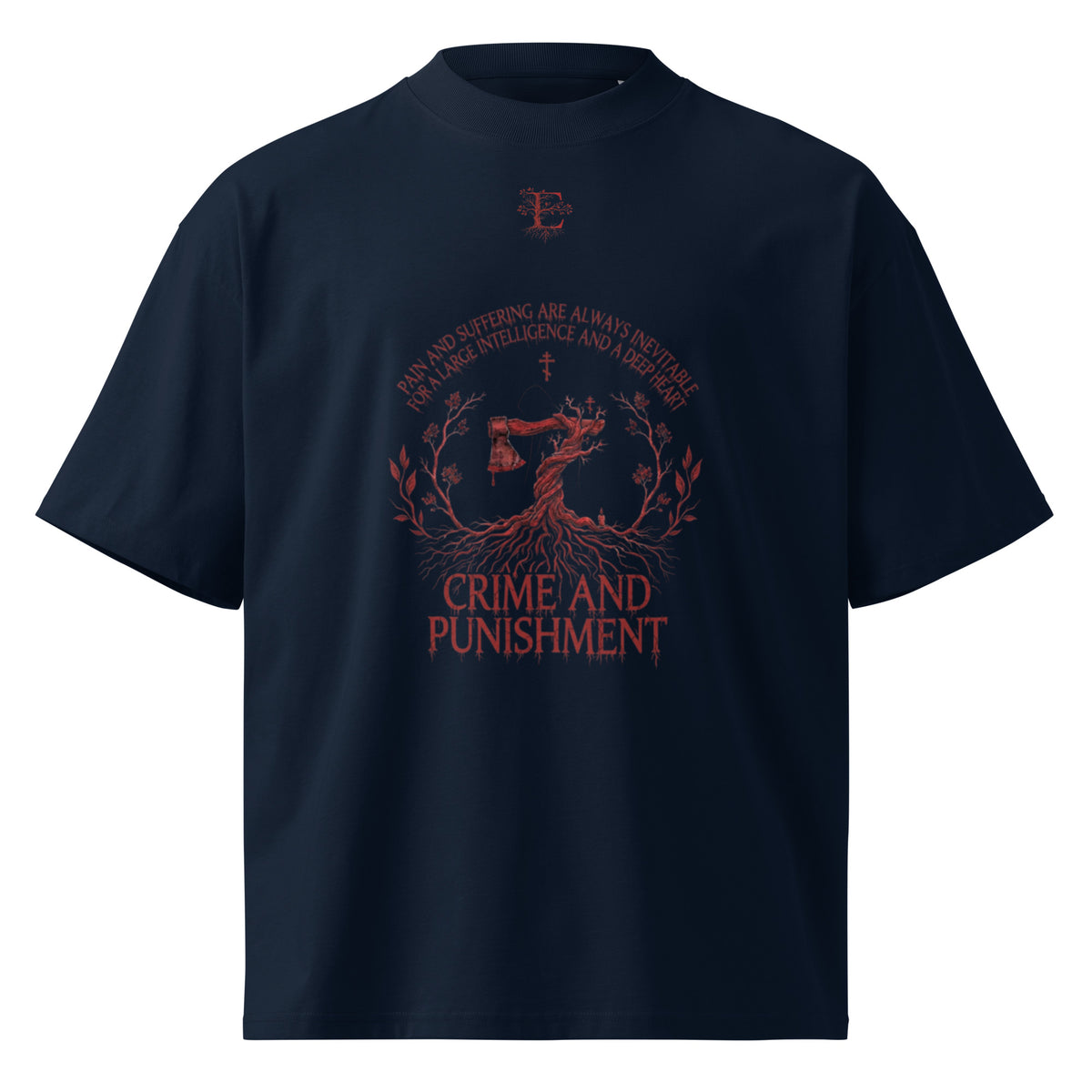 Dostoevsky Crime and Punishment oversized t-shirt — Earthwear Studio, view 2