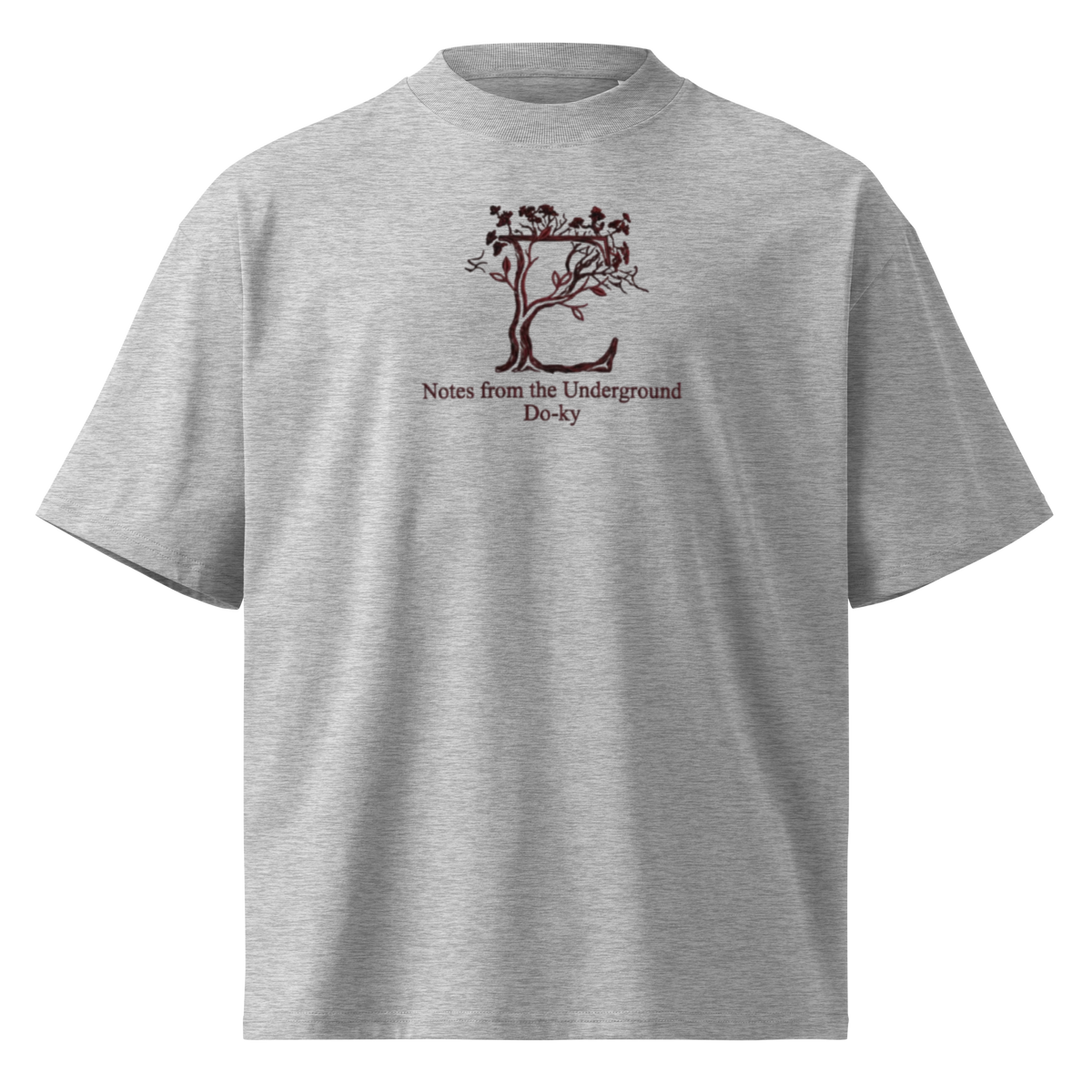 "I Am a Sick Man" oversized organic t-shirt by Earthwear Studio, Dostoevsky Notes from Underground design, view 20