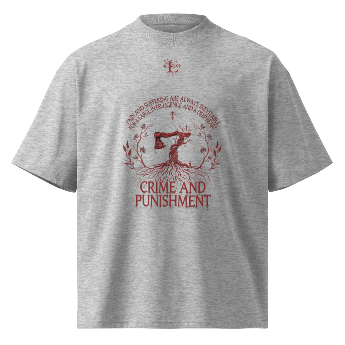 Dostoevsky Crime and Punishment oversized t-shirt — Earthwear Studio, view 4