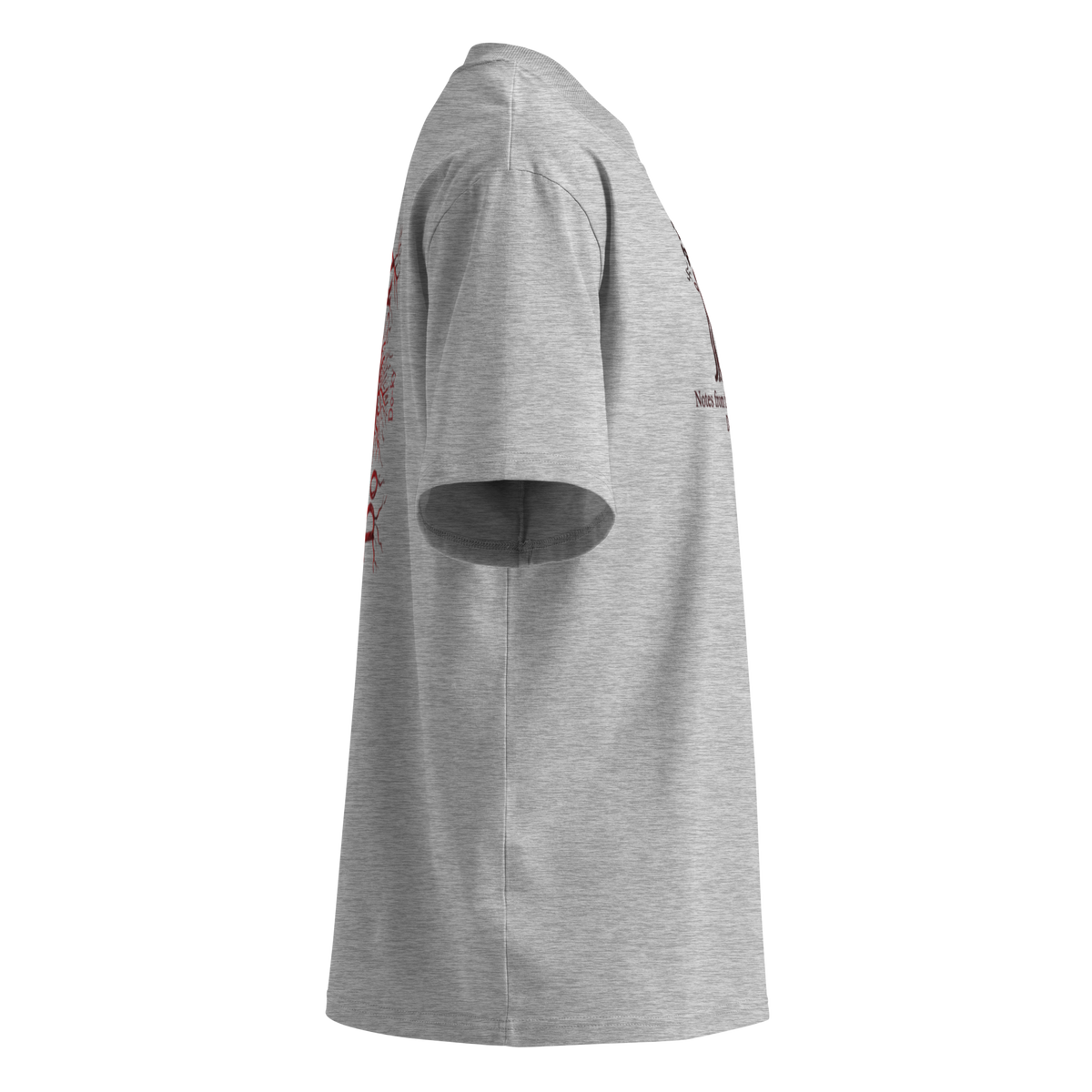 "I Am a Sick Man" oversized organic t-shirt by Earthwear Studio, Dostoevsky Notes from Underground design, view 17