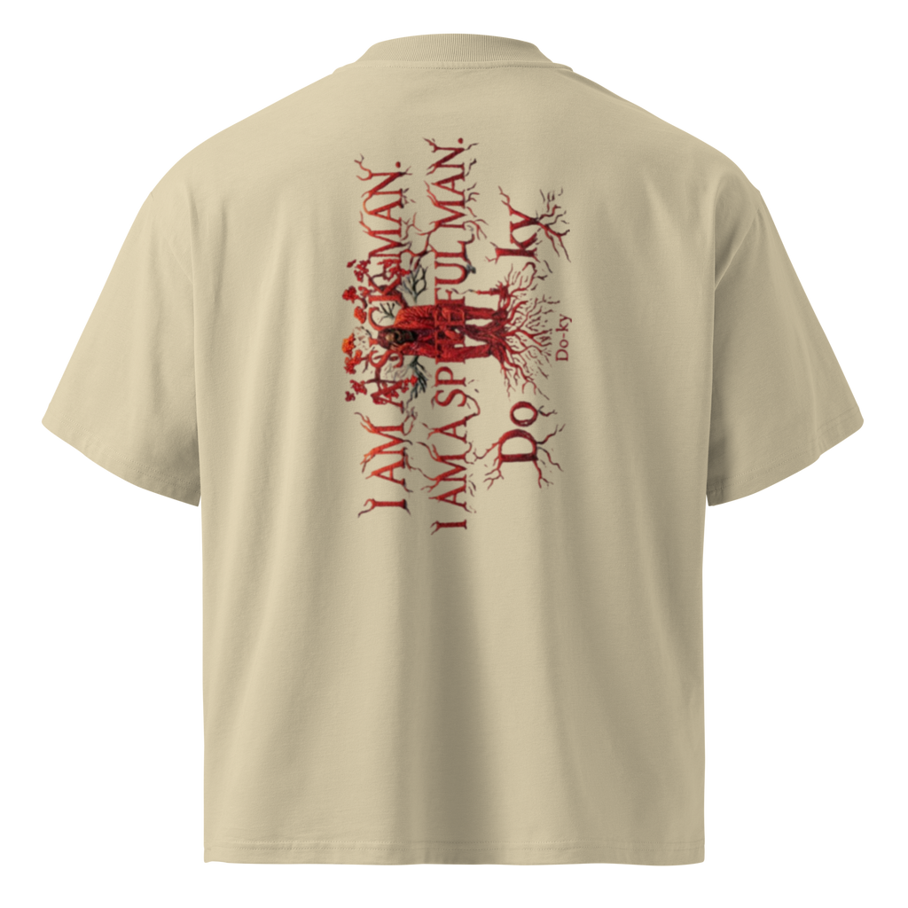 "I Am a Sick Man" oversized organic t-shirt by Earthwear Studio, Dostoevsky Notes from Underground design, view 8
