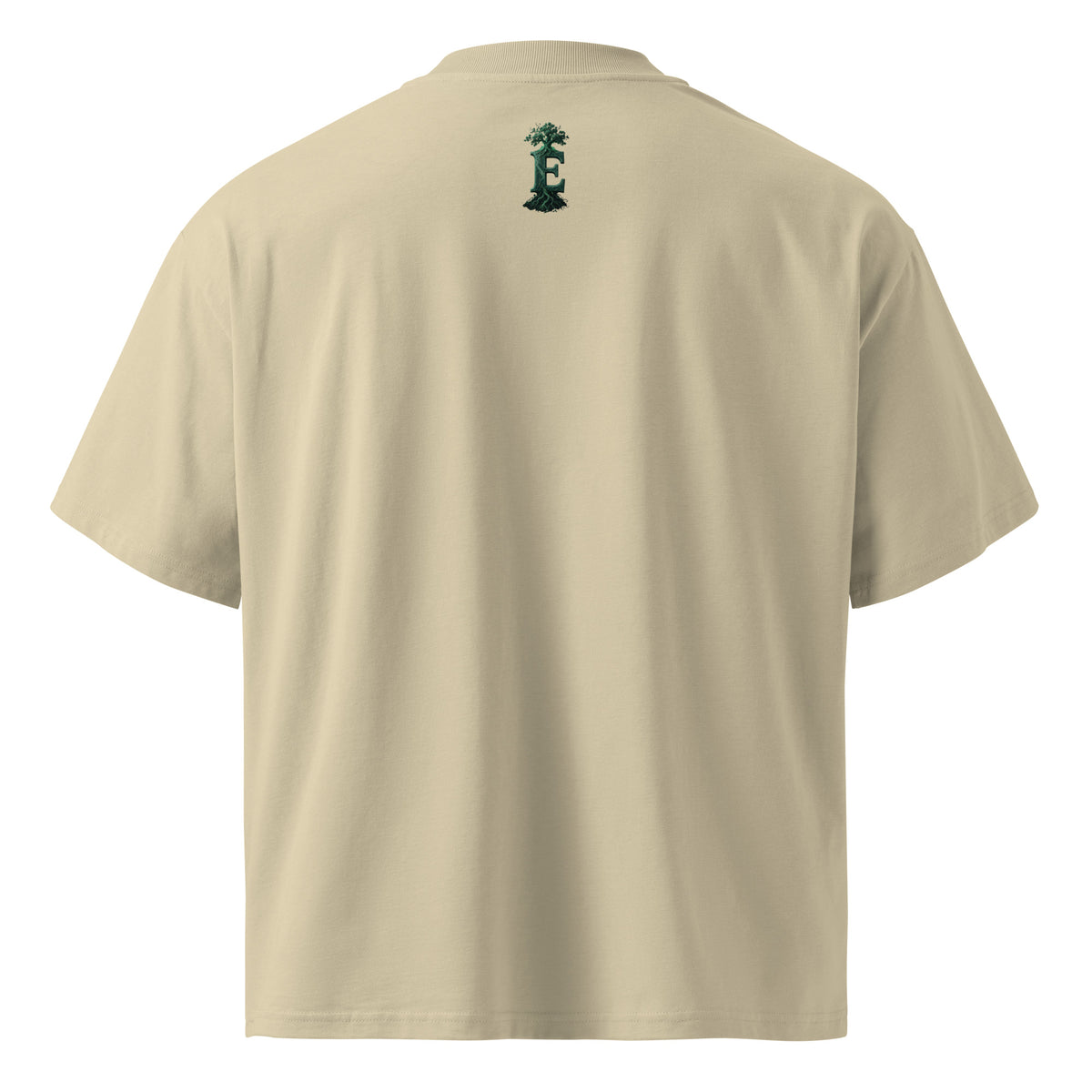 Murakami Kafka on the Shore tee, Stone, back view — Earthwear Studio