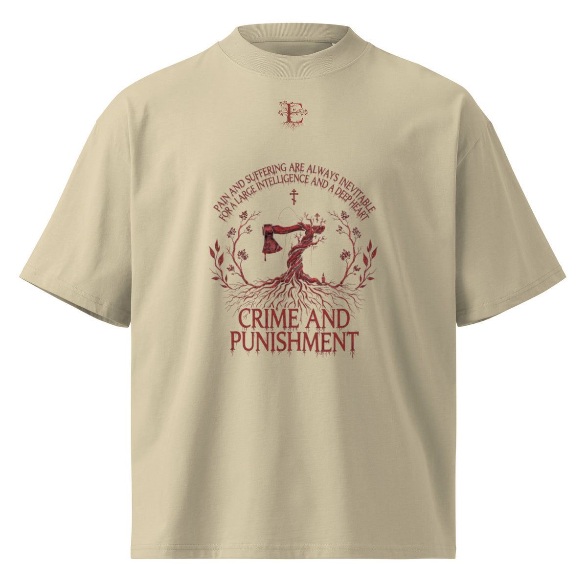 Dostoevsky Crime and Punishment oversized t-shirt — Earthwear Studio, view 5