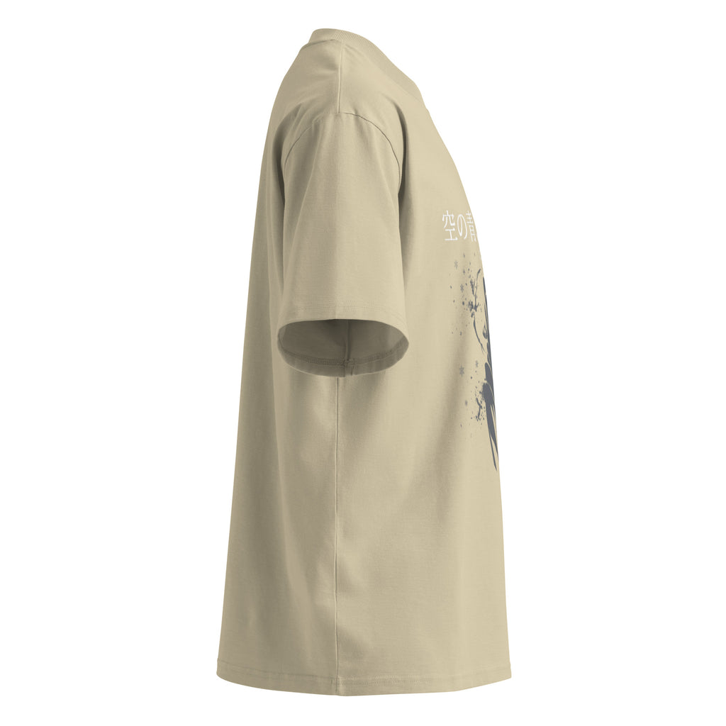 Hiromi Kawakami tee, Stone, right side — Earthwear Studio