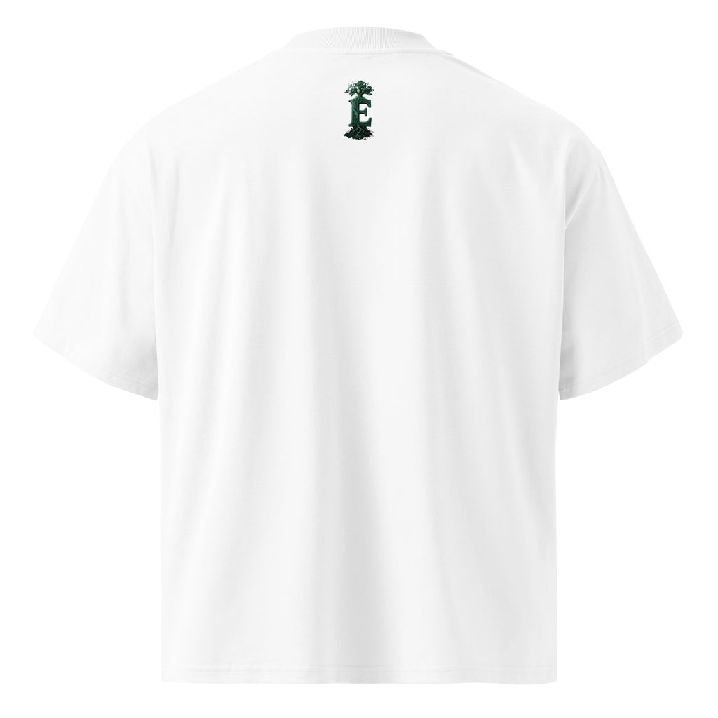 Murakami Kafka on the Shore tee, White, back view — Earthwear Studio