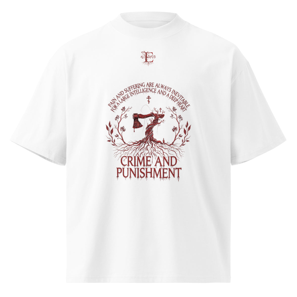 Dostoevsky Crime and Punishment oversized t-shirt — Earthwear Studio, view 1
