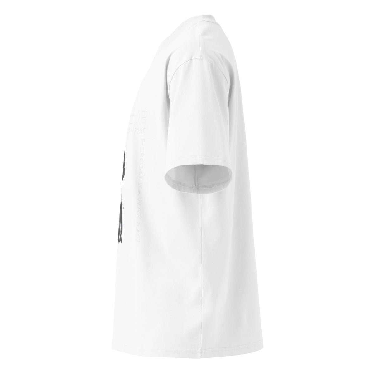 Hiromi Kawakami tee, White, left side — Earthwear Studio