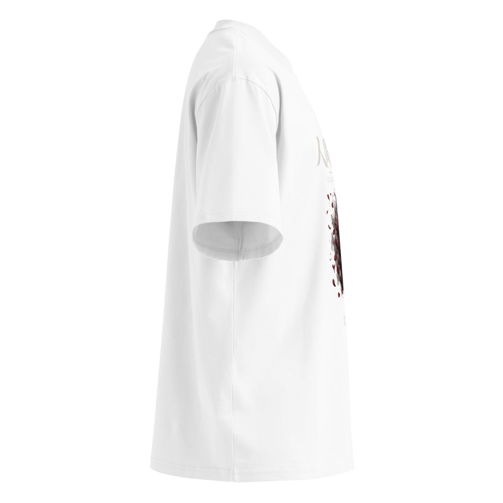 Dazai No Longer Human tee, White, right side — Earthwear Studio