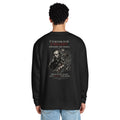 Dostoevsky 'Better to Be Unhappy' premium crew neck sweatshirt, Black, back view — Earthwear Studio