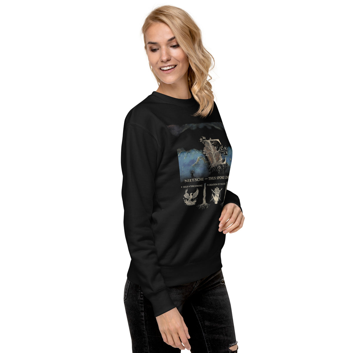 Nietzsche Thus Spoke Zarathustra premium sweatshirt — Earthwear Studio, view 4