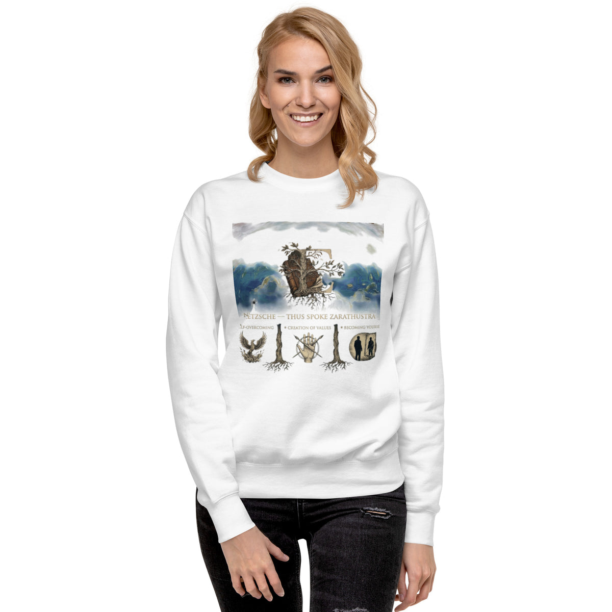 Nietzsche Thus Spoke Zarathustra premium sweatshirt — Earthwear Studio, view 9