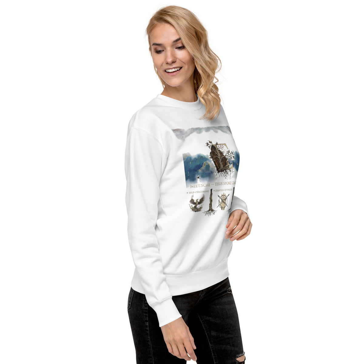 Nietzsche Thus Spoke Zarathustra premium sweatshirt — Earthwear Studio, view 11