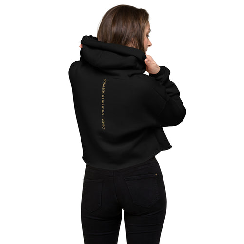 Albert Camus Myth of Sisyphus crop hoodie — Earthwear Studio, view 2