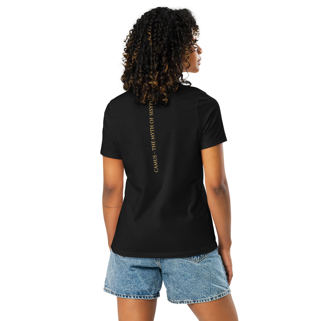 Albert Camus Myth of Sisyphus women's relaxed t-shirt — Earthwear Studio, view 3