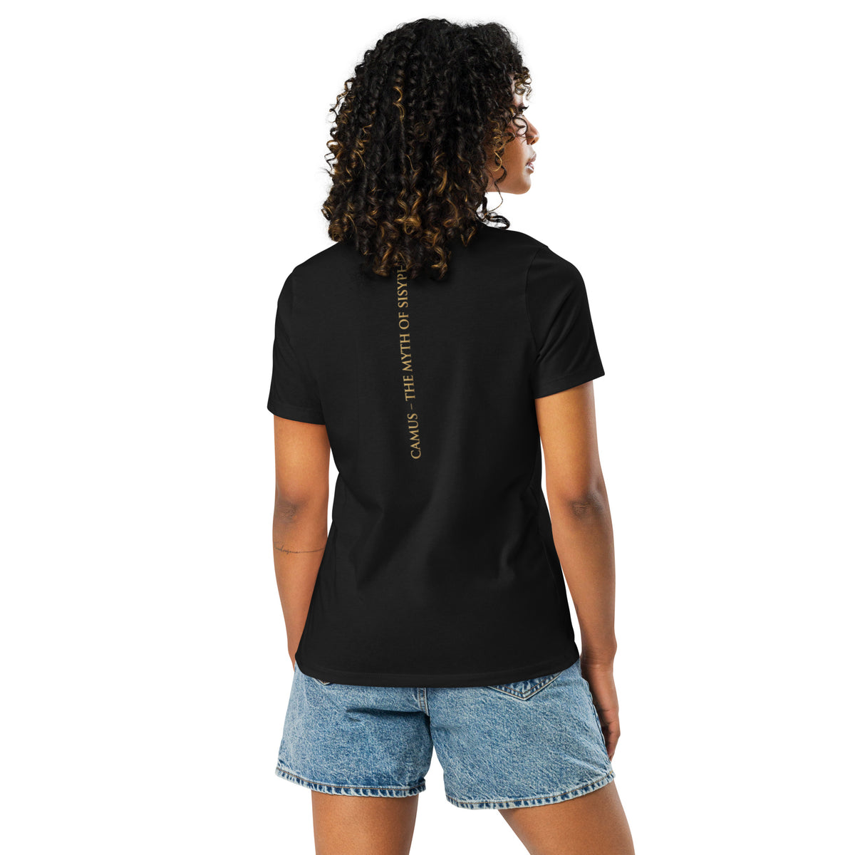 Albert Camus Myth of Sisyphus women's relaxed t-shirt — Earthwear Studio, view 3